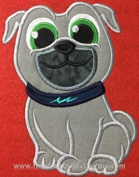 Bee INGO Puppy Dog Friends Machine Applique and Filled Embroidery Design, multiple sizes, including 2&quot;-16&quot;