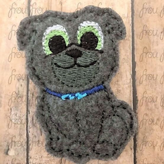 Bee INGO Full Body Clippie Puppy Dog Friends Machine Embroidery In The Hoop Project 1.5, 2, 3 and 4 inch