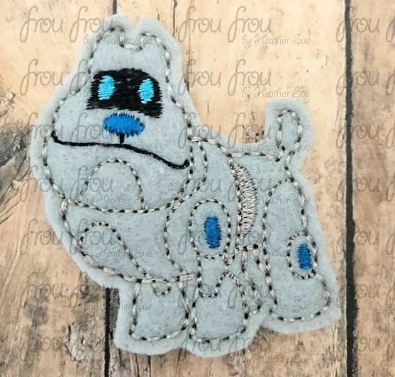 Arfy Robot Full Body Clippie Puppy Dog Friends Machine Embroidery In The Hoop Project 1.5, 2, 3 and 4 inch