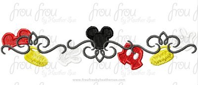Motif Mister Mouse (NEW) Machine Embroidery Design, Multiple sizes including 4 inch