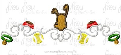 Plulo Dog Motif Machine Embroidery Design, Multiple sizes including 2