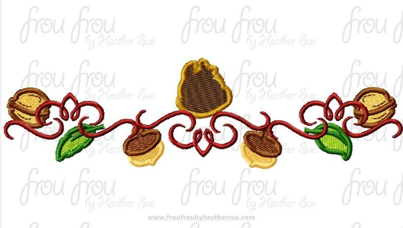 Chipmunk Motif Machine Embroidery Design, Multiple sizes including 2"-16"