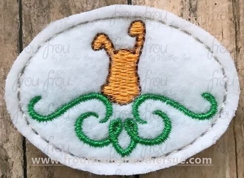 Clippie Plulo Dog Motif Machine Embroidery In The Hoop Project 1.5, 2, 3, and 4 inch