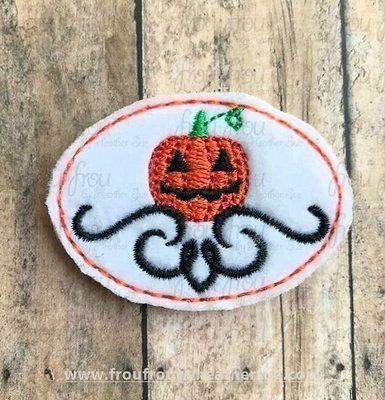 Clippie Halloween Motif Machine Embroidery In The Hoop Project 1.5, 2, 3, and 4 inch