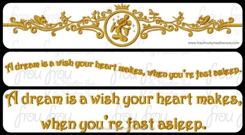 Mister Mouse Motif Pillow TWO Design SET Machine Embroidery Design, Multiple sizes including 4"-16"