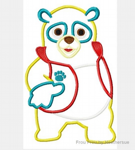 Agent Oh So Machine Applique Embroidery Design, multiple sizes including 4 inch