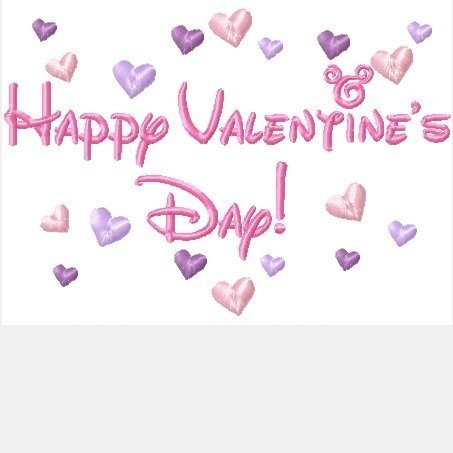 Happy Valentine&#39;s Day Mister Mouse Machine Embroidery Design, multiple sizes, including 4 inch