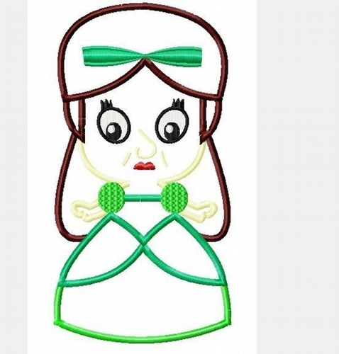 Drizzy Wicked Stepsister Little Princess Cutie Machine Applique Embroidery Design, Multiple Sizes- NOW INCLUDING 4 INCH
