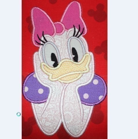 Dasey  Duck - Machine Applique Embroidery Design, Multiple Sizes, including 4 inch