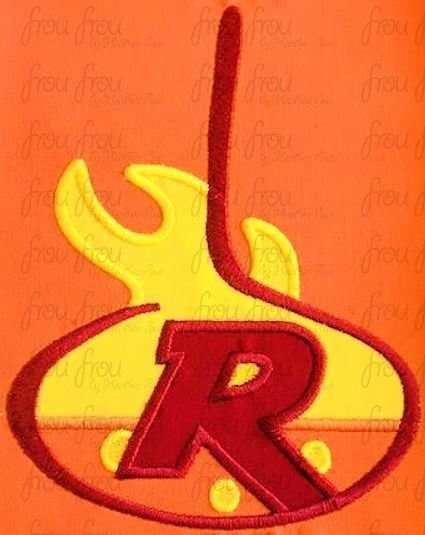 Reflux Logo Incredible Superhero Family Machine Applique Embroidery Design 2.25"-16"