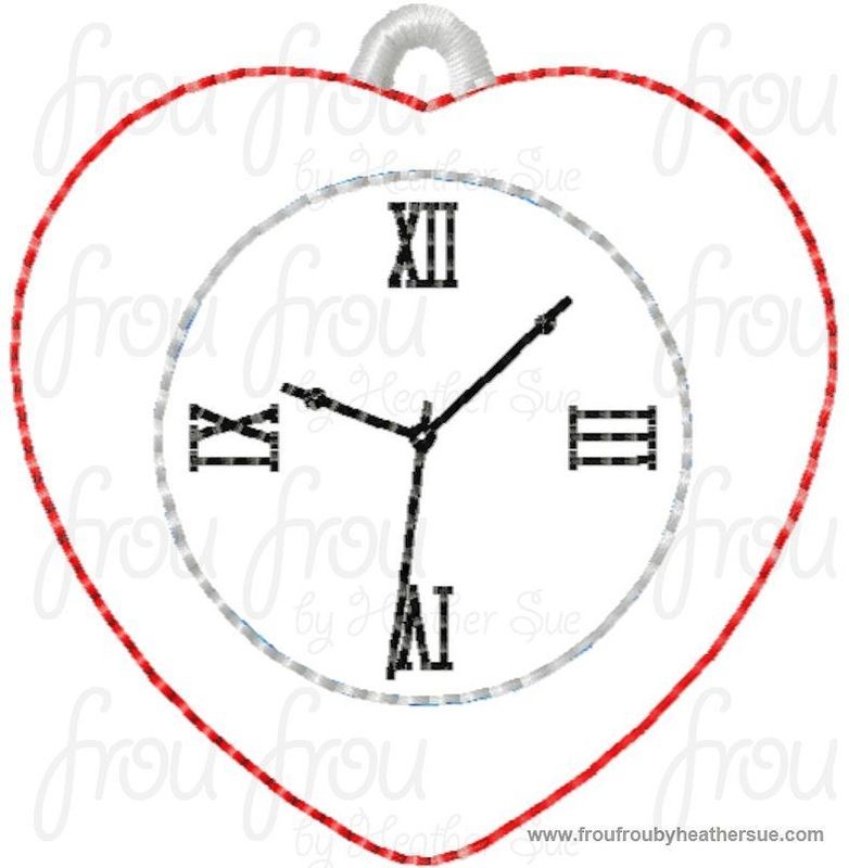 Clippie Tinman Heart Oz Machine Embroidery In The Hoop Project 1.5, 2, and 3 inch