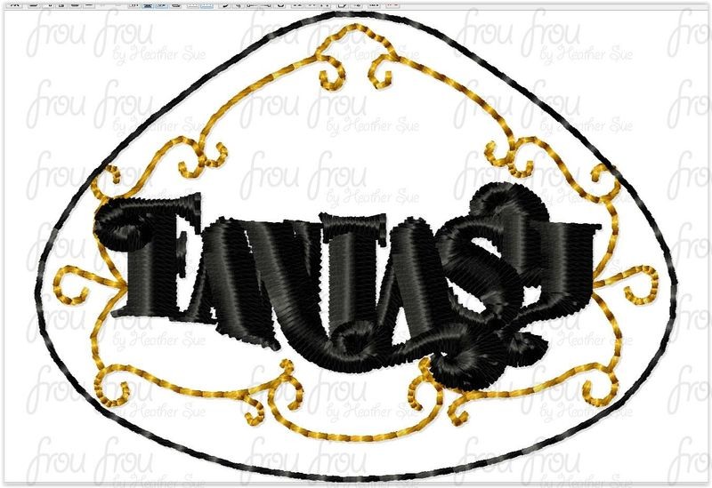 Clippie Fantasy Dis Cruise Line Ship Name Machine Embroidery In The Hoop Project 1.5-4" and 2" SORTED into multiples