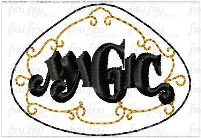 Clippie Magic Dis Cruise Line Ship Name Machine Embroidery In The Hoop Project 1.5"-4" and 2" SORTED into multiples