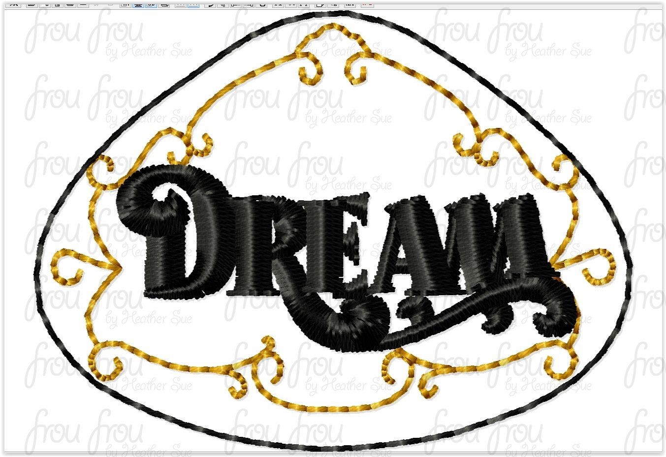 Clippie Dreem Dis Cruise Line Ship Name Machine Embroidery In The Hoop Project 1.5-4&quot; and 2&quot; SORTED into multiples