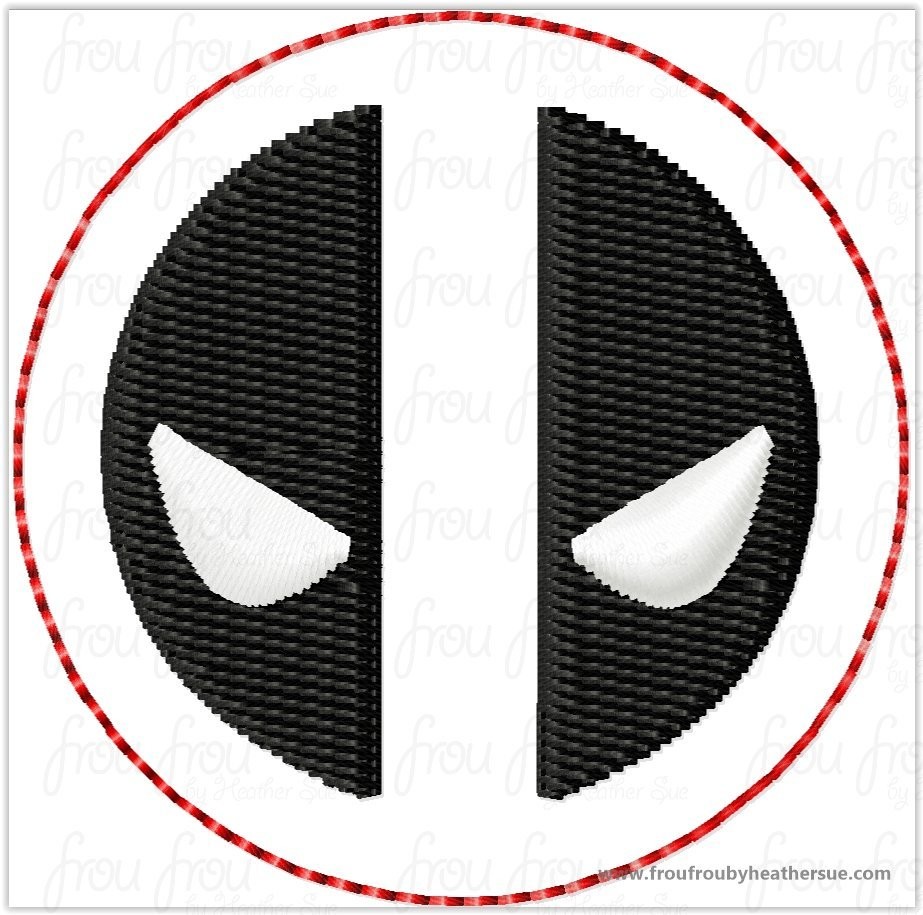 Clippie Dead Water Super Hero Superhero Machine Embroidery In The Hoop Project 1.5, 2, 3, and 4 inch
