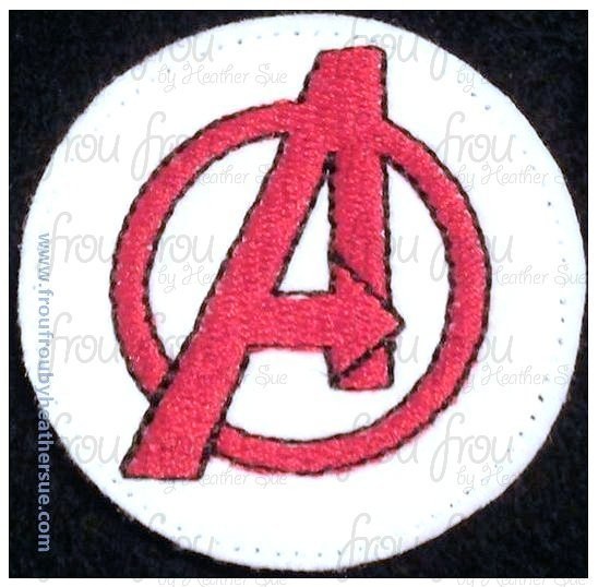 Clippie Avenging A Superhero Super hero Machine Embroidery In The Hoop Project 1.5, 2, 3, and 4 inch