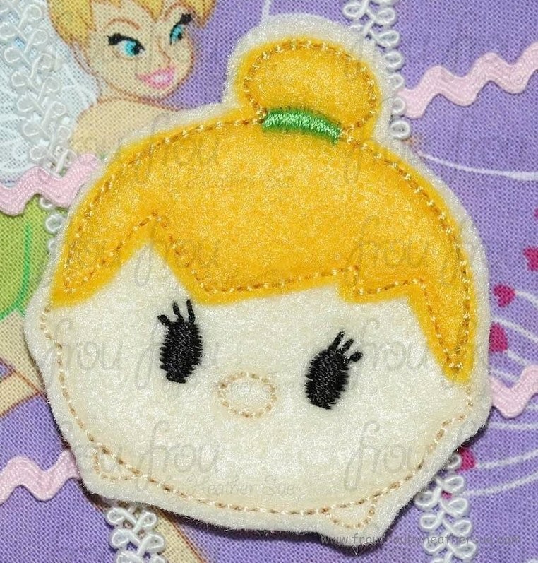 Clippie Tinkk Fairy Tzum Machine Embroidery In The Hoop Project 1.5, 2, and 3 inch