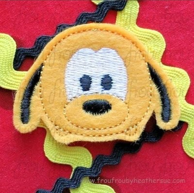 Clippie Plulo Dog Tzum Machine Embroidery In The Hoop Project 1.5, 2, and 3 inch