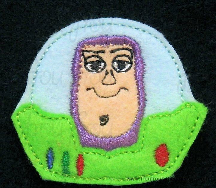 Clippie Space Ranger Toy Movie Machine Embroidery In The Hoop Project 1.5, 2, and 3 inch