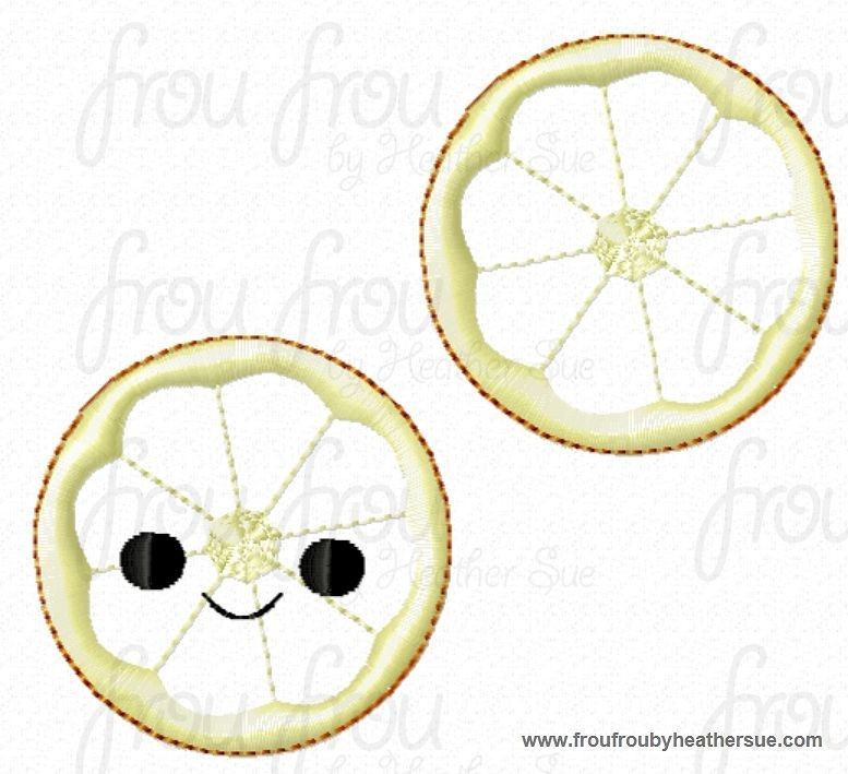 Clippie Orange With and Without Smiley Face TWO Design SET Machine Embroidery In The Hoop Project 1.5, 2 and 3 inch and SORTED