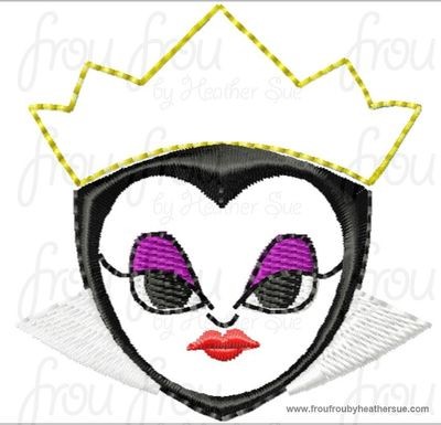 Clippie Evil Queen Cutie Machine Embroidery In The Hoop Project 1.5, 2 and 3 inch