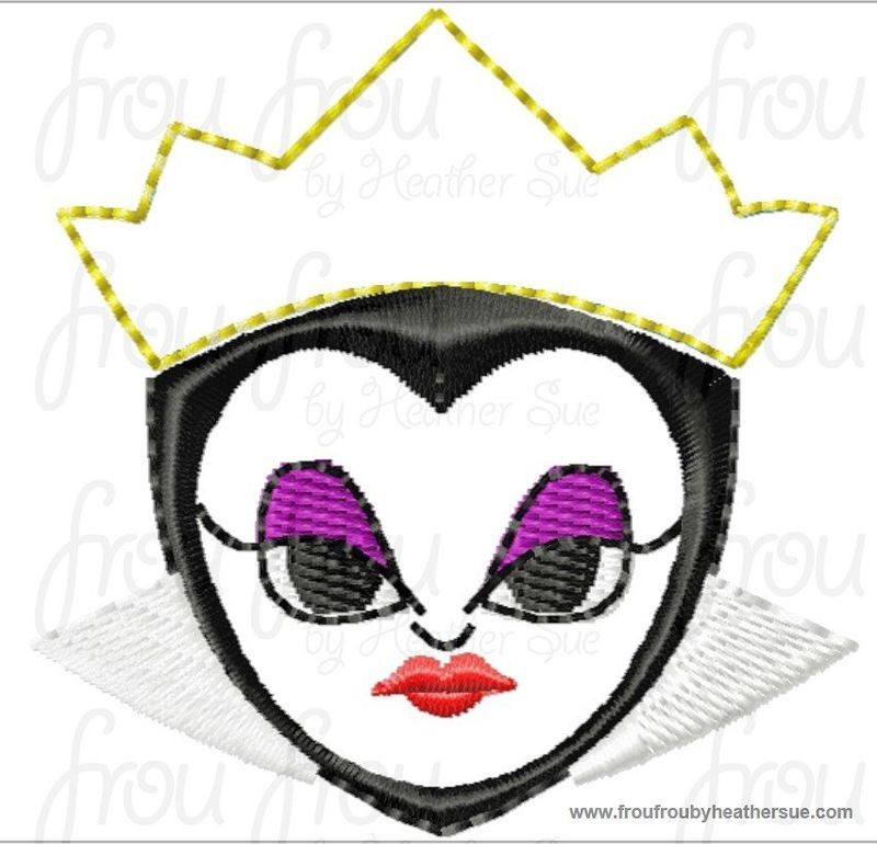 Clippie Evil Queen Cutie Machine Embroidery In The Hoop Project 1.5, 2 and 3 inch