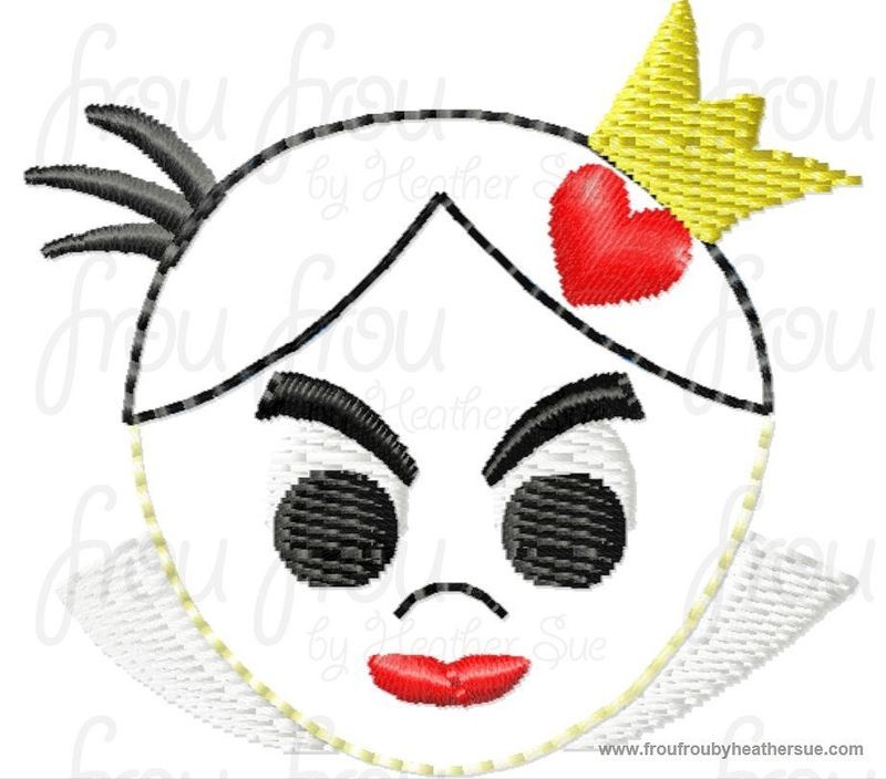 Clippie Queen of Cards Cutie Machine Embroidery In The Hoop Project 1.5, 2 and 3 inch