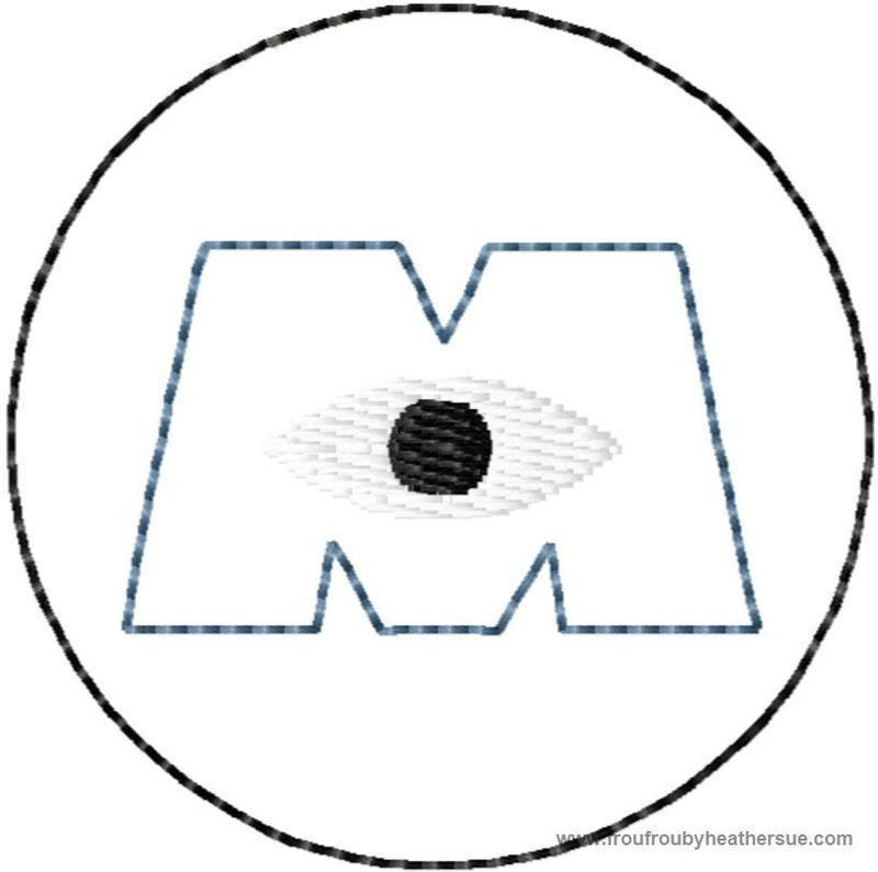Clippie Monster Logo Machine Embroidery In The Hoop Project 1.5, 2, and 3 inch
