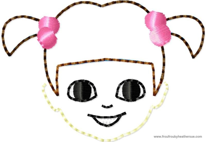 Clippie Boogirl Machine Embroidery In The Hoop Project 1.5, 2, and 3 inch