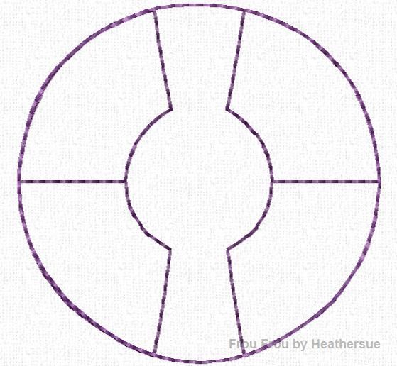 Clippie Vintage Ecpot Innoventions Symbol Machine Embroidery In The Hoop Project 1, 1.5, 2, and 3 inch
