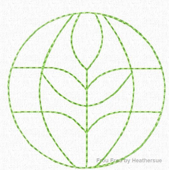 Clippie Vintage Ecpot Land Symbol Machine Embroidery In The Hoop Project 1, 1.5, 2, and 3 inch