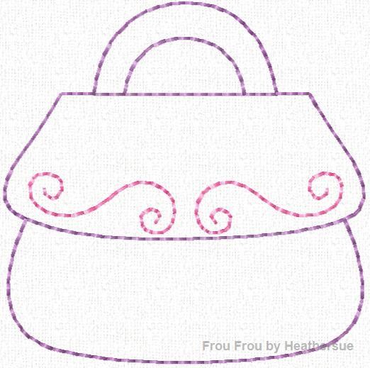 Clippie Purse Handbag Machine Embroidery In The Hoop Project 1, 1.5, 2, and 3 inch