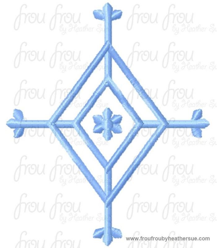 Annie Freezing Mitten Embroidery Machine Embroidery Design, multiple sizes including 4 inch