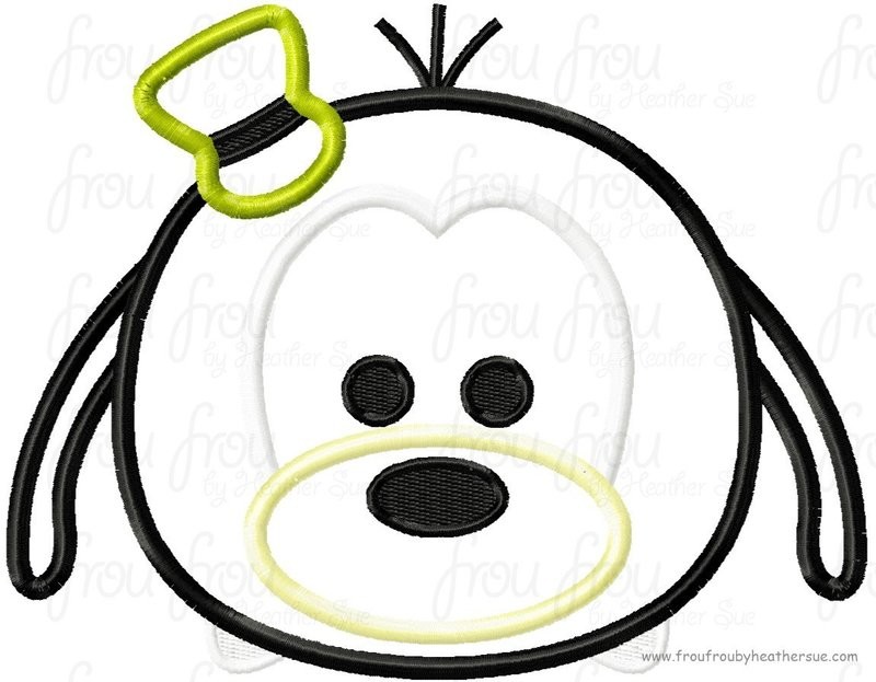 Tzum Guufy Dog Video Game Machine Applique Embroidery Design, Mutliple Sizes including 4 inch
