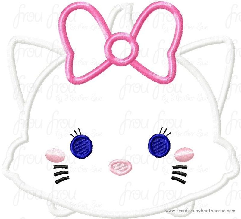Tzum Mary Cat Video Game Machine Applique Embroidery Design, Mutliple Sizes including 4 inch