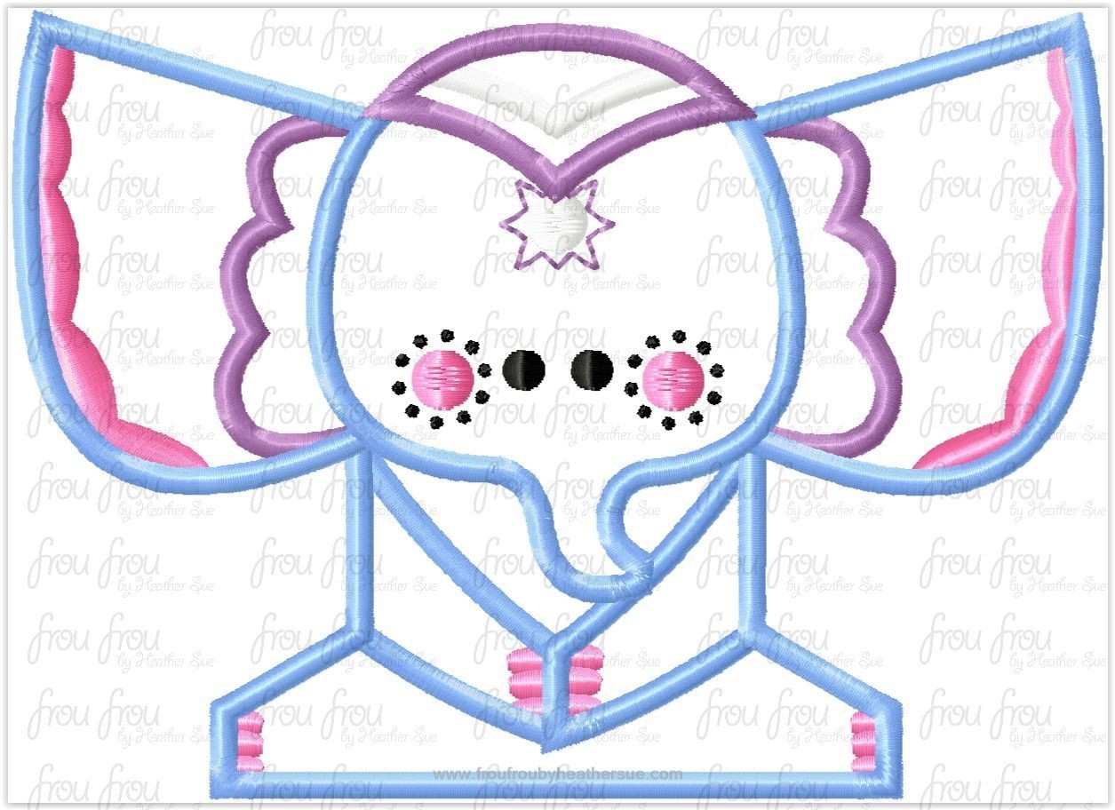 Indian Indonesian Elephant It&#39;s a Small Globe Ride Machine Applique Embroidery Design, Multiple Sizes including 4&quot;-16&quot;