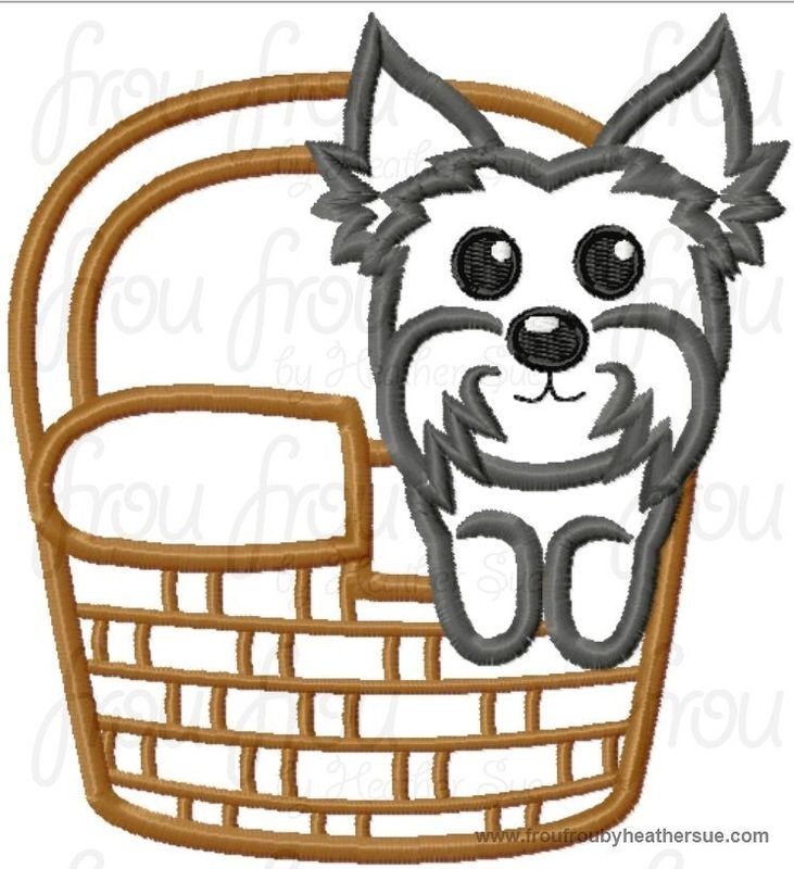 Tutu Dog Oz Little Cutie Machine Applique Embroidery Design, Multiple Sizes , including 4 inch