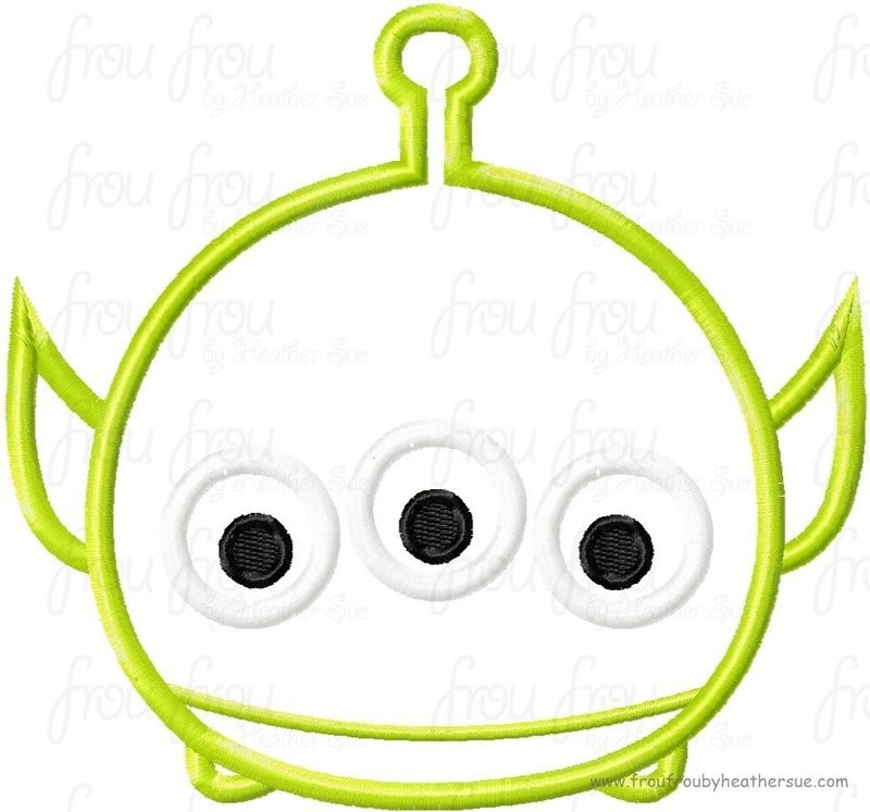 Tzum Toy Alien Video Game Machine Applique Embroidery Design, Mutliple Sizes including 4 inch
