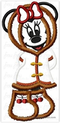 Alaskan Miss Mouse Dis Cruise Line Ship  Machine  Applique Embroidery Design, Multiple Sizes, including  4 inch