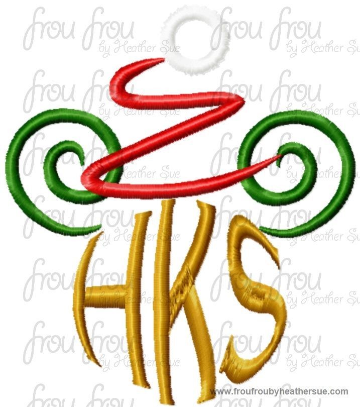 Spiral Santa Mister Mouse Christmas BLANK No Monogram Machine Embroidery Design, multiple sizes including 4 inch