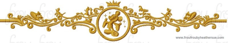 Mister Mouse Motif Pillow 3 Design SET Machine Embroidery Design, Multiple sizes including 4"-16"