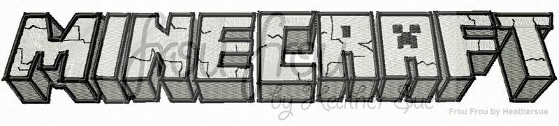 Mine Logo Machine Embroidery Design, Multiple Sizes, including 4 inch
