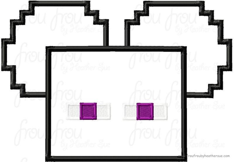 End Man Mine Mister Mouse Head Machine Applique Embroidery Design, Multiple sizes including 4 inch
