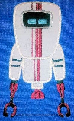 Bernie Robot Wally Machine Applique Embroidery Design, Multiple sizes