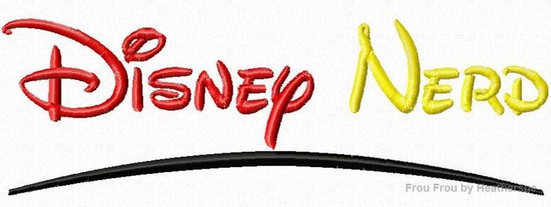 Dis Nerd Wording Machine Embroidery Design, Multiple sizes including 4 inch