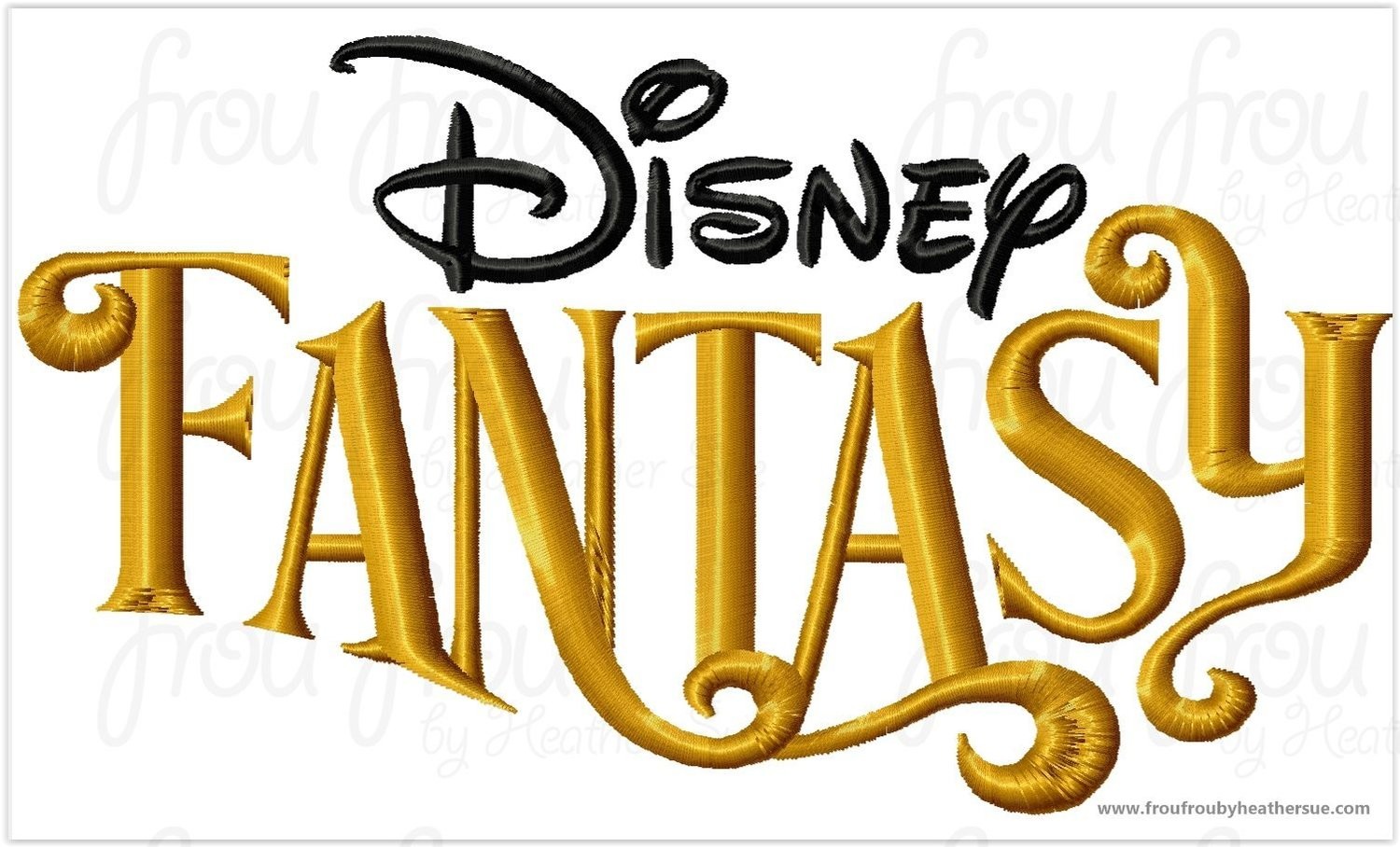 Fantasee Dis Cruise Ship Wording Machine Embroidery Designs, Multiple sizes including 4 inch