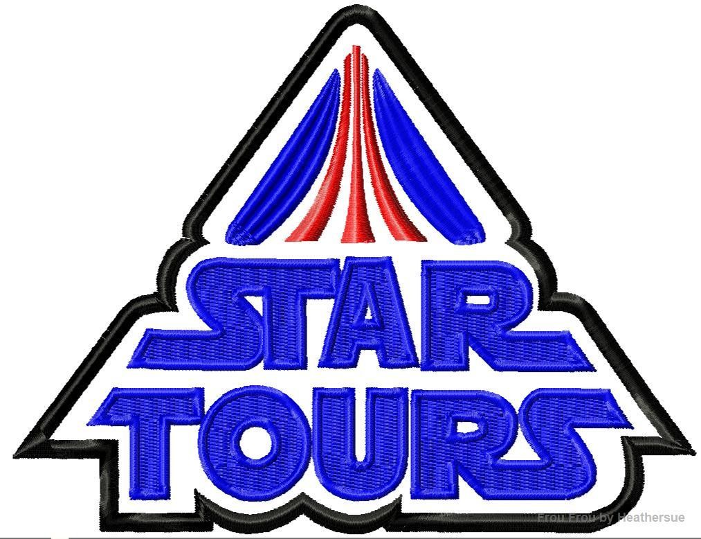Space Tours Ride Vintage Dis Land World Machine Applique Embroidery Design, Multiple Sizes including 4 inch