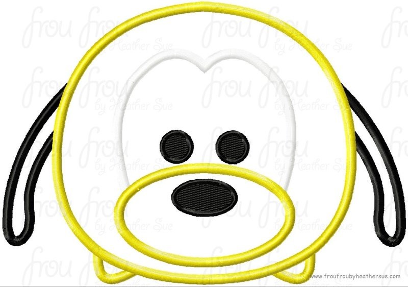 Tzum Plulo Dog Video Game Machine Applique Embroidery Design, Mutliple Sizes including 4 inch