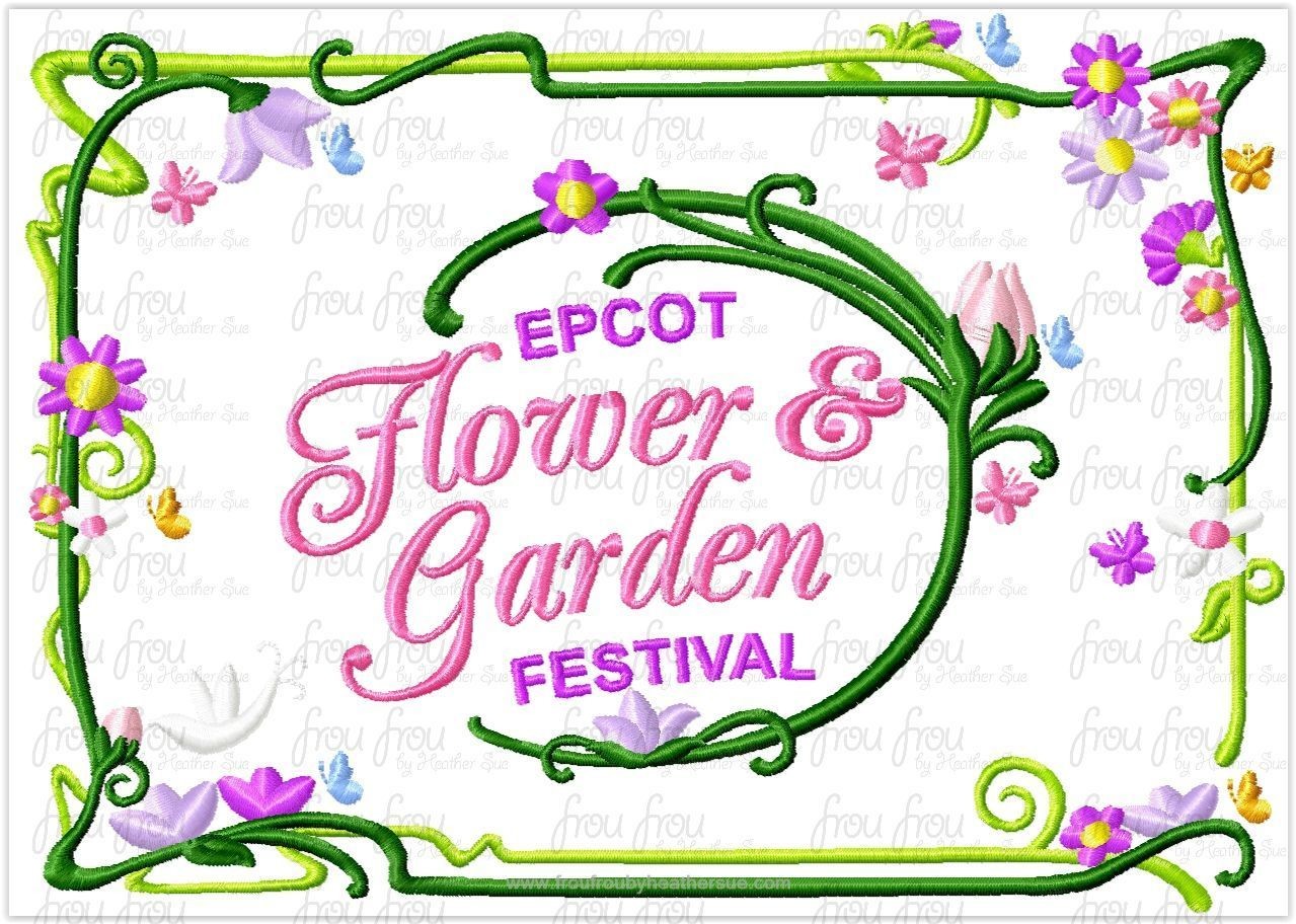 Ecpot Flower and Garden Festival Machine Applique and Embroidery Designs, multiple sizes 3&quot;-16&quot;