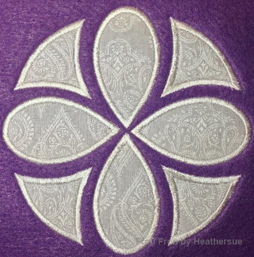 Dress Design Sofie the First Machine Applique Embroidery Design, multiple sizes including 4 inch